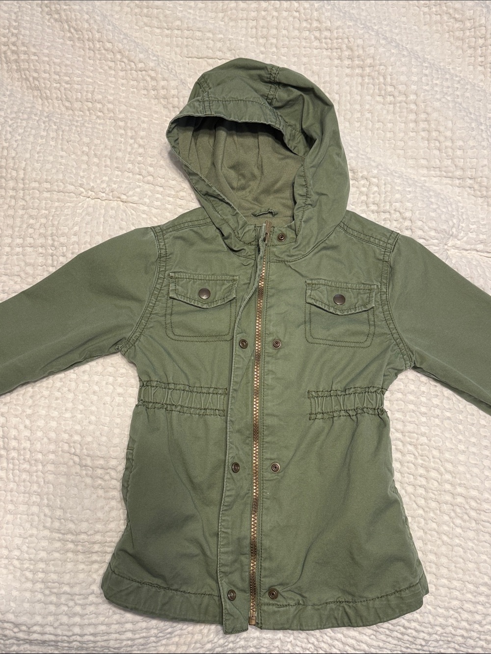 Old Navy Olive Green Hooded Utility Jacket
